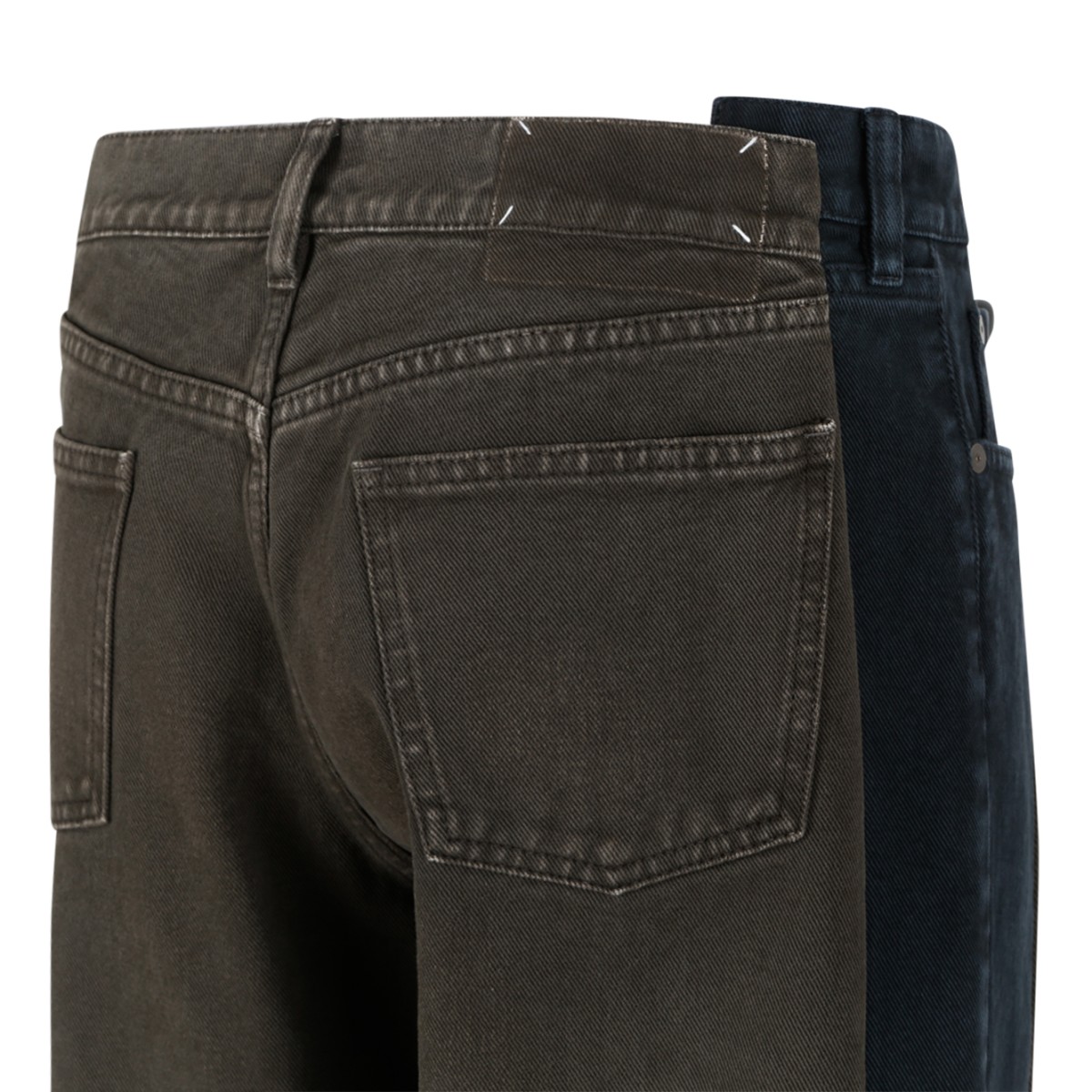 Maison Margiela Grey Straight-Leg Jeans.