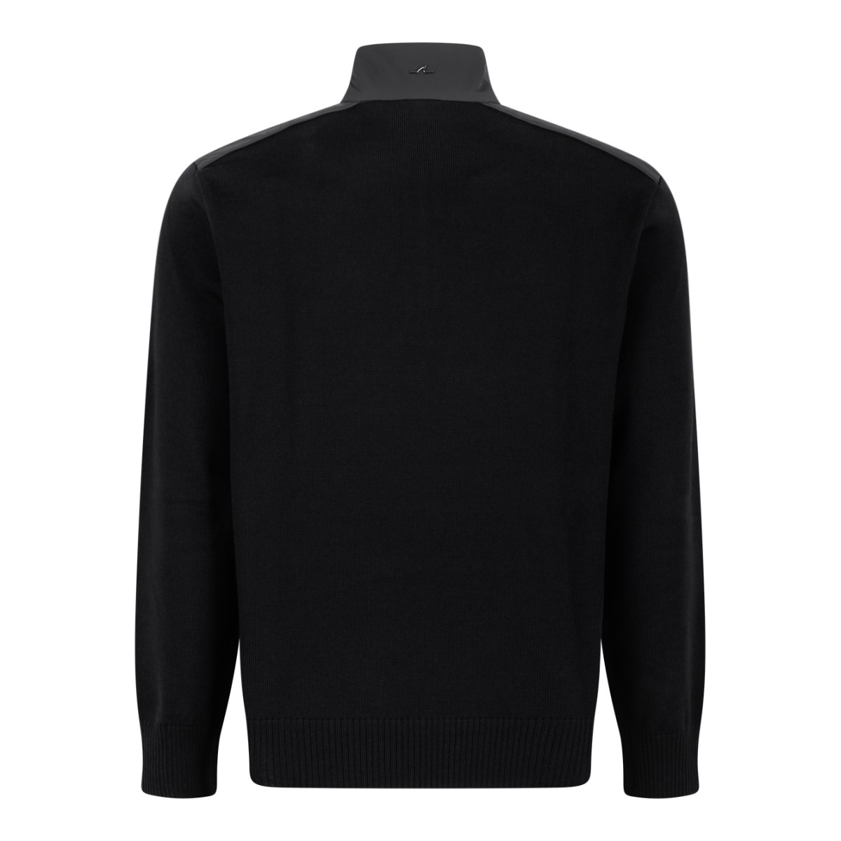Paul & Shark Black Half-Zip Wool Sweater.