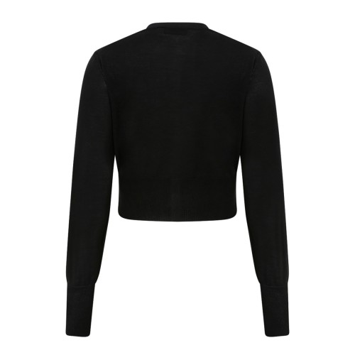 Black Bea Cropped Cardigan