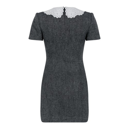 Self-Portrait Grey Boucl Mini Dress. 2