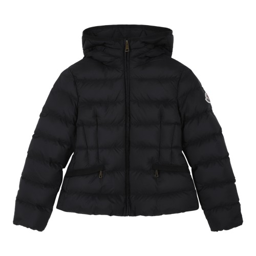 Moncler Black Hooded Down Jacket.
