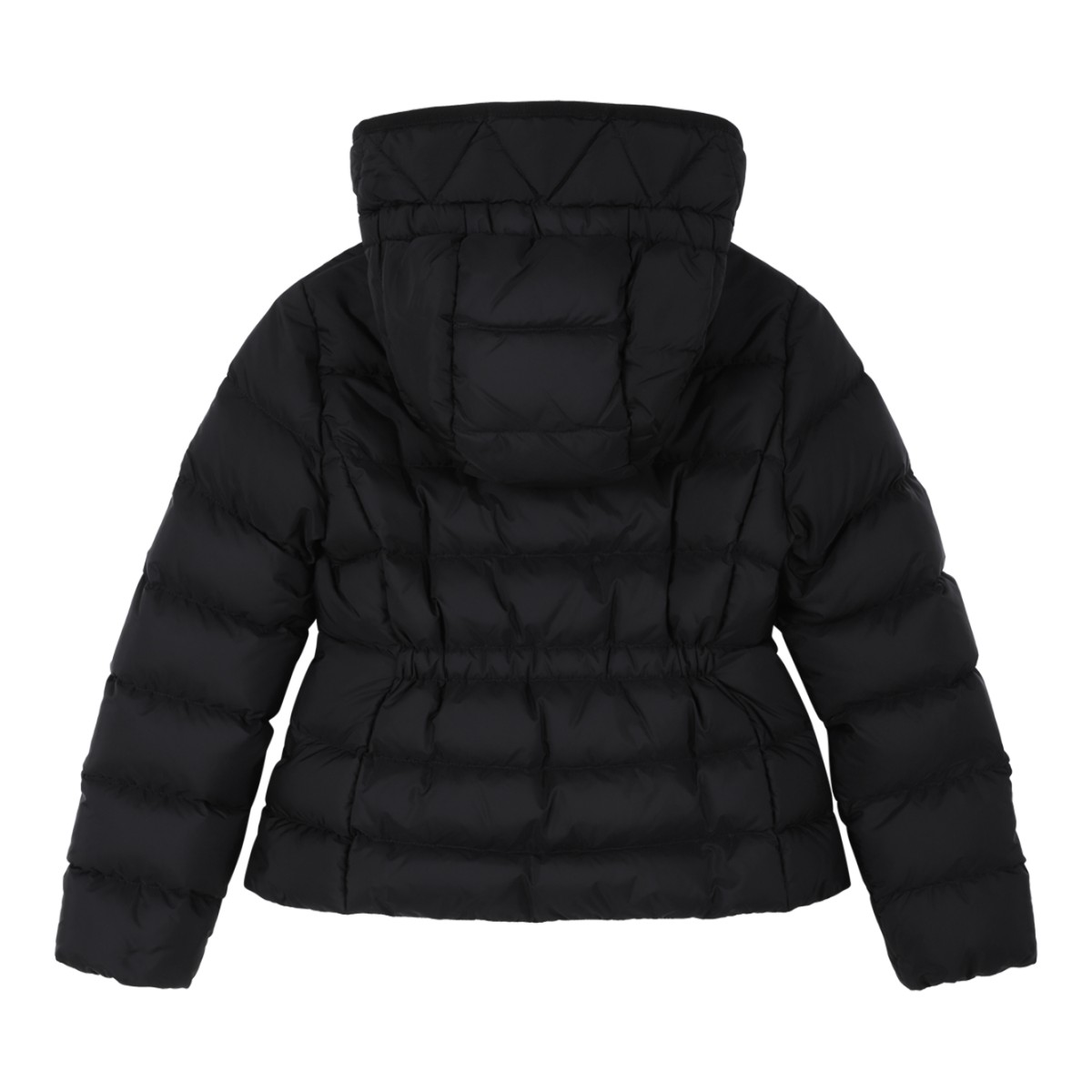 Moncler Black Hooded Down Jacket.