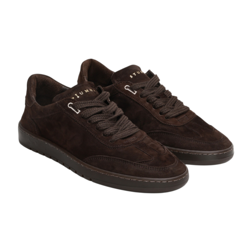 Piuma Dark Brown Suede Sneakers. 2
