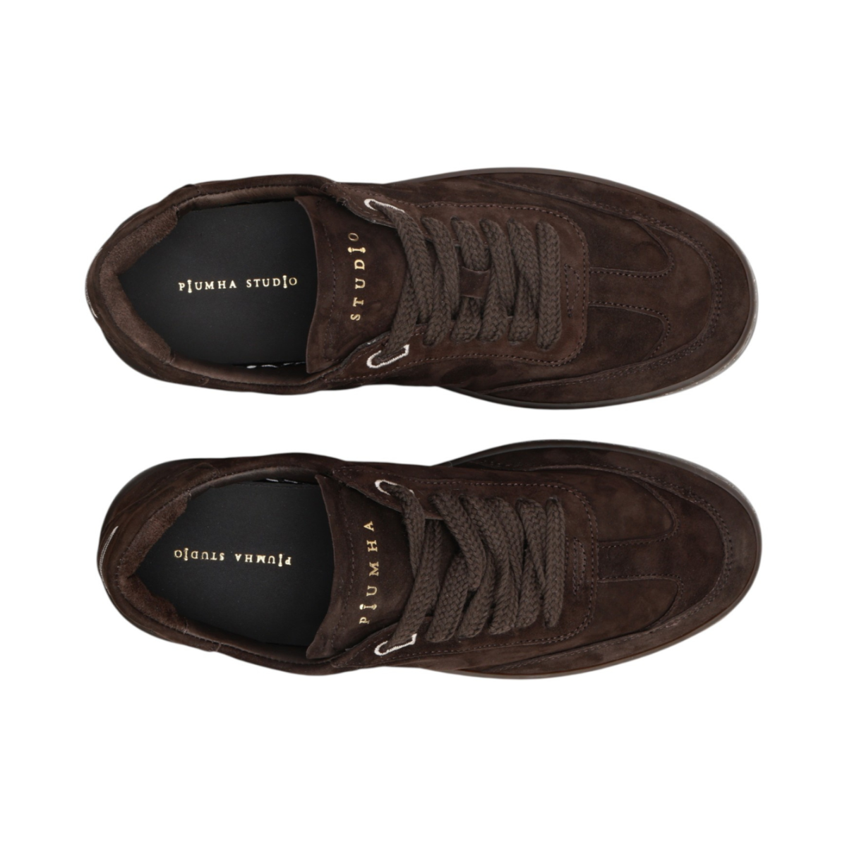 Piuma Dark Brown Suede Sneakers.