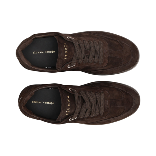 Piuma Dark Brown Suede Sneakers.