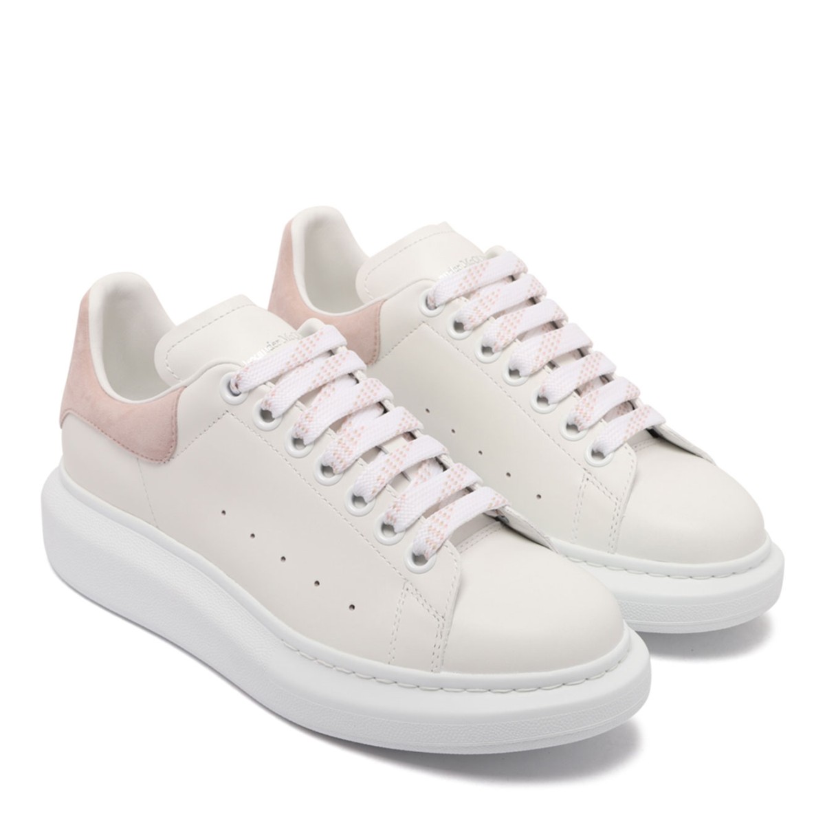 Alexander McQueen White and Patchouli Oversized Sneaker.