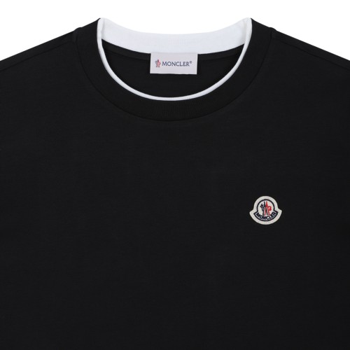 Moncler Black Logo T-Shirt.