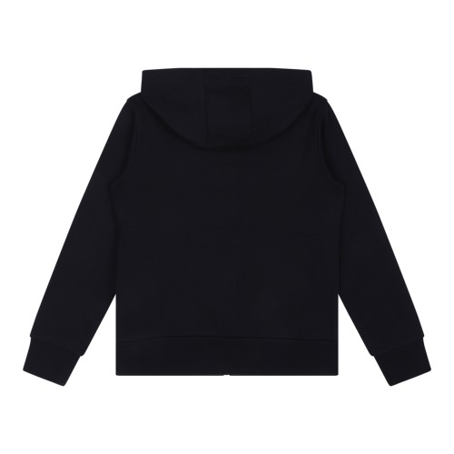 Moncler Black Zip-Up Hoodie.