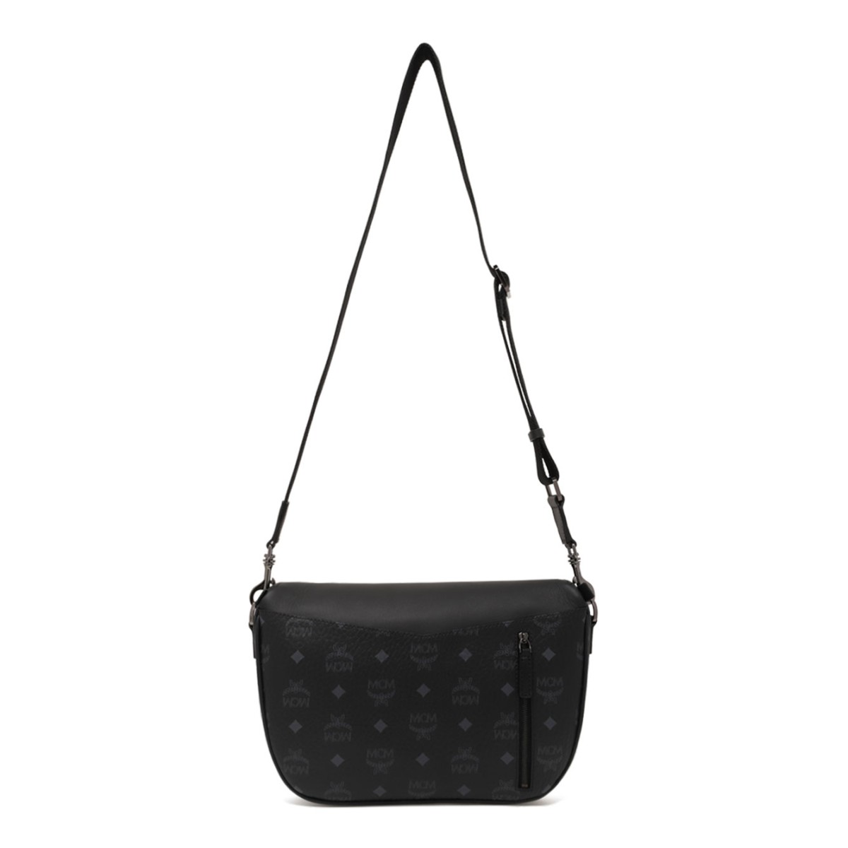 Black Diamond Bum Bag In Printed Canvas