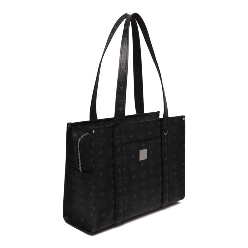 Black Aren School Bag Tote In Visetos