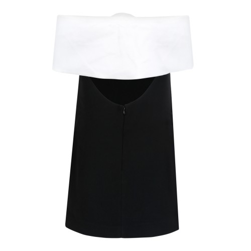 Self-Portrait Black Mini Dress with Oversized Bow Detail. 2