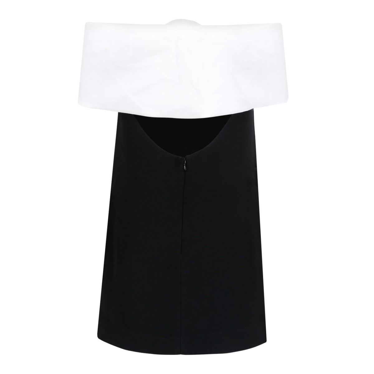 Self-Portrait Black Mini Dress with Oversized Bow Detail.