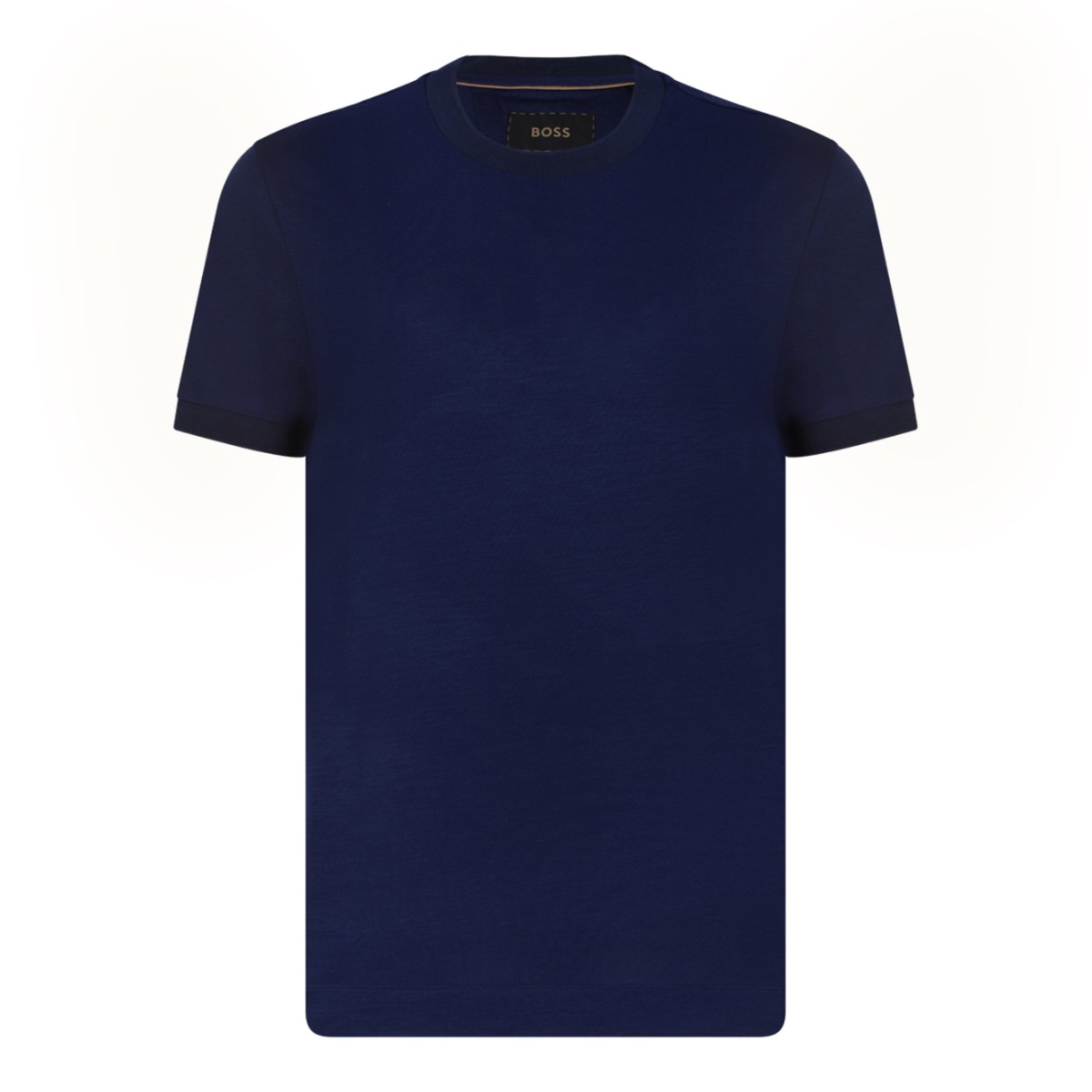 Boss Navy Cotton T-Shirt.