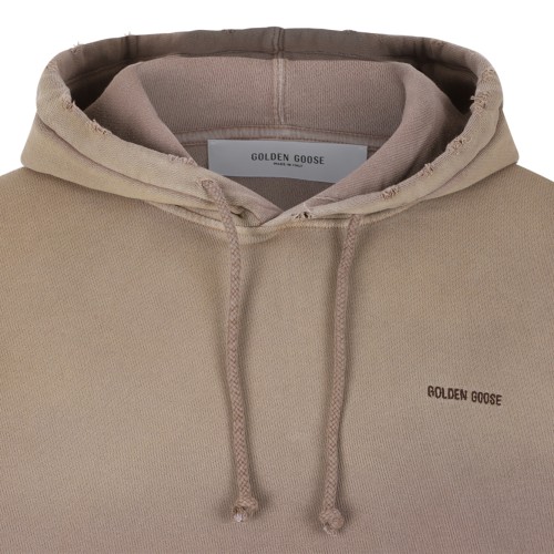 Golden Goose Beige Cotton Hoodie.