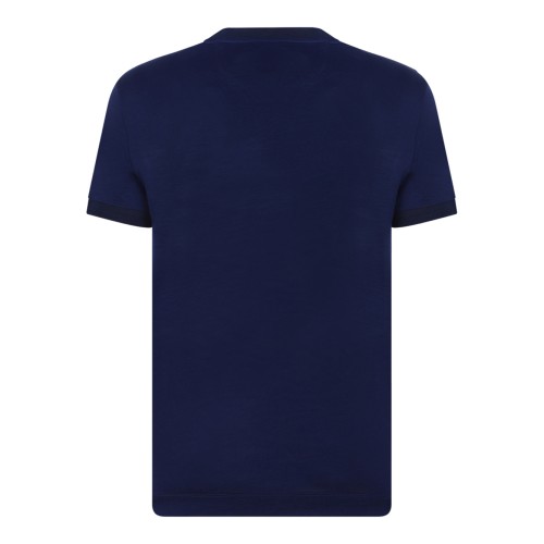 Boss Navy Cotton T-Shirt. 2