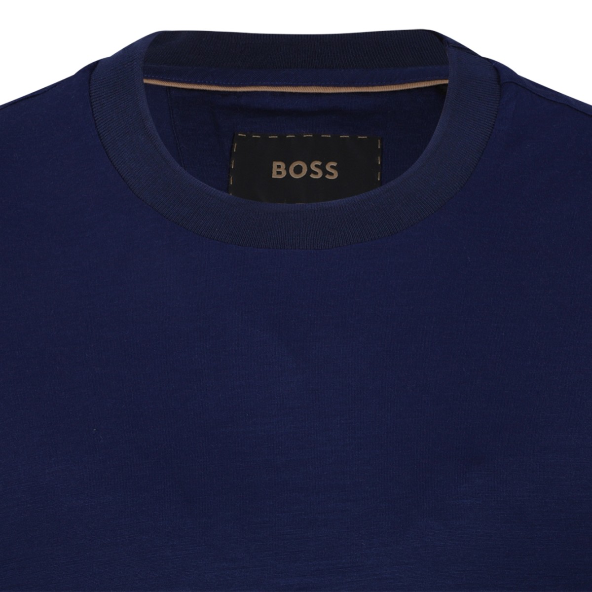 Boss Navy Cotton T-Shirt.
