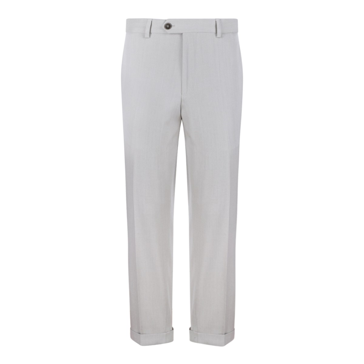 Boss Light Grey Tailored Trousers.