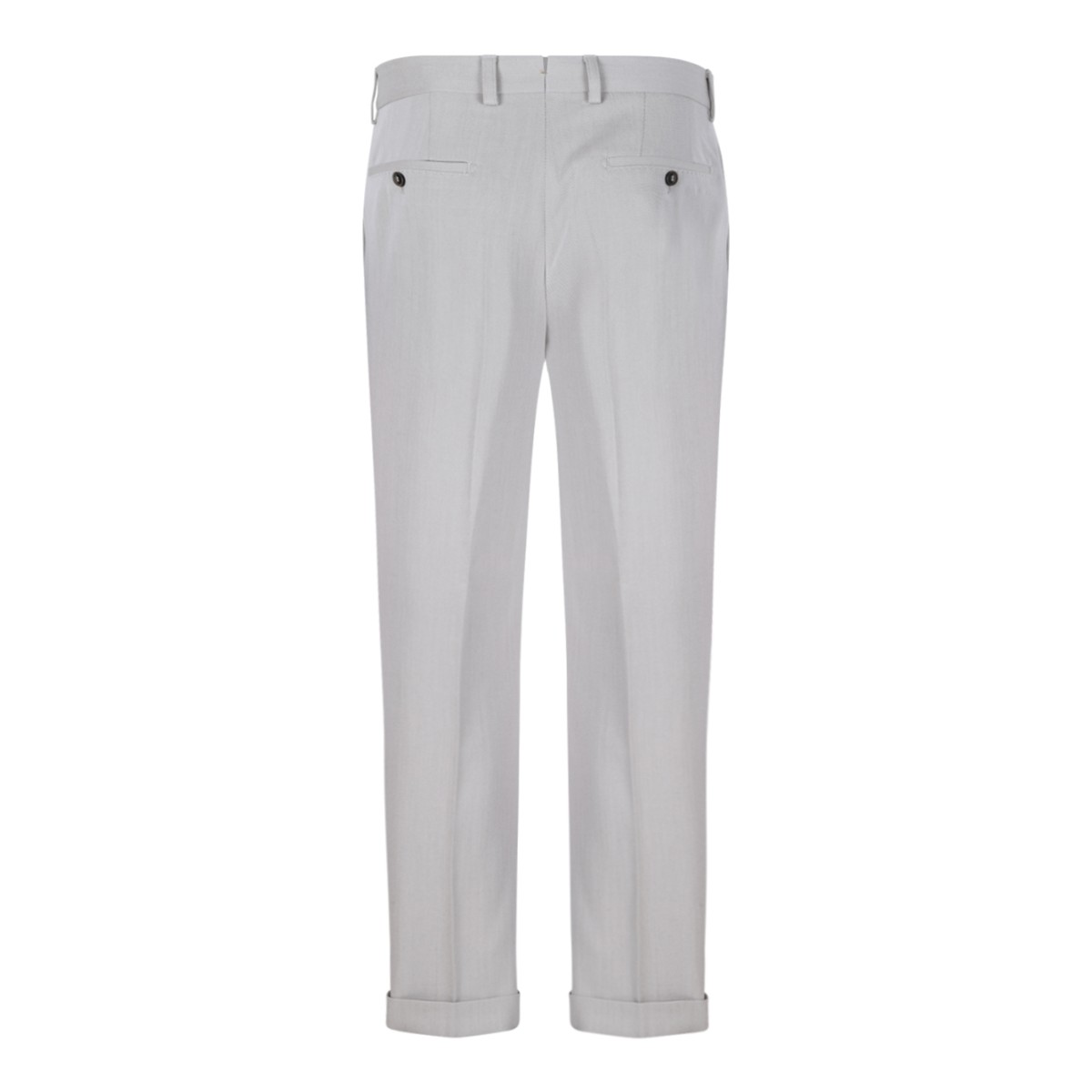 Boss Light Grey Tailored Trousers.