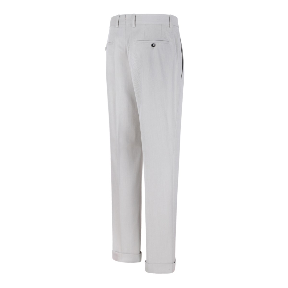 Boss Light Grey Tailored Trousers.