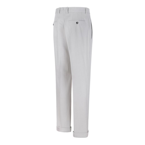 Boss Light Grey Tailored Trousers.