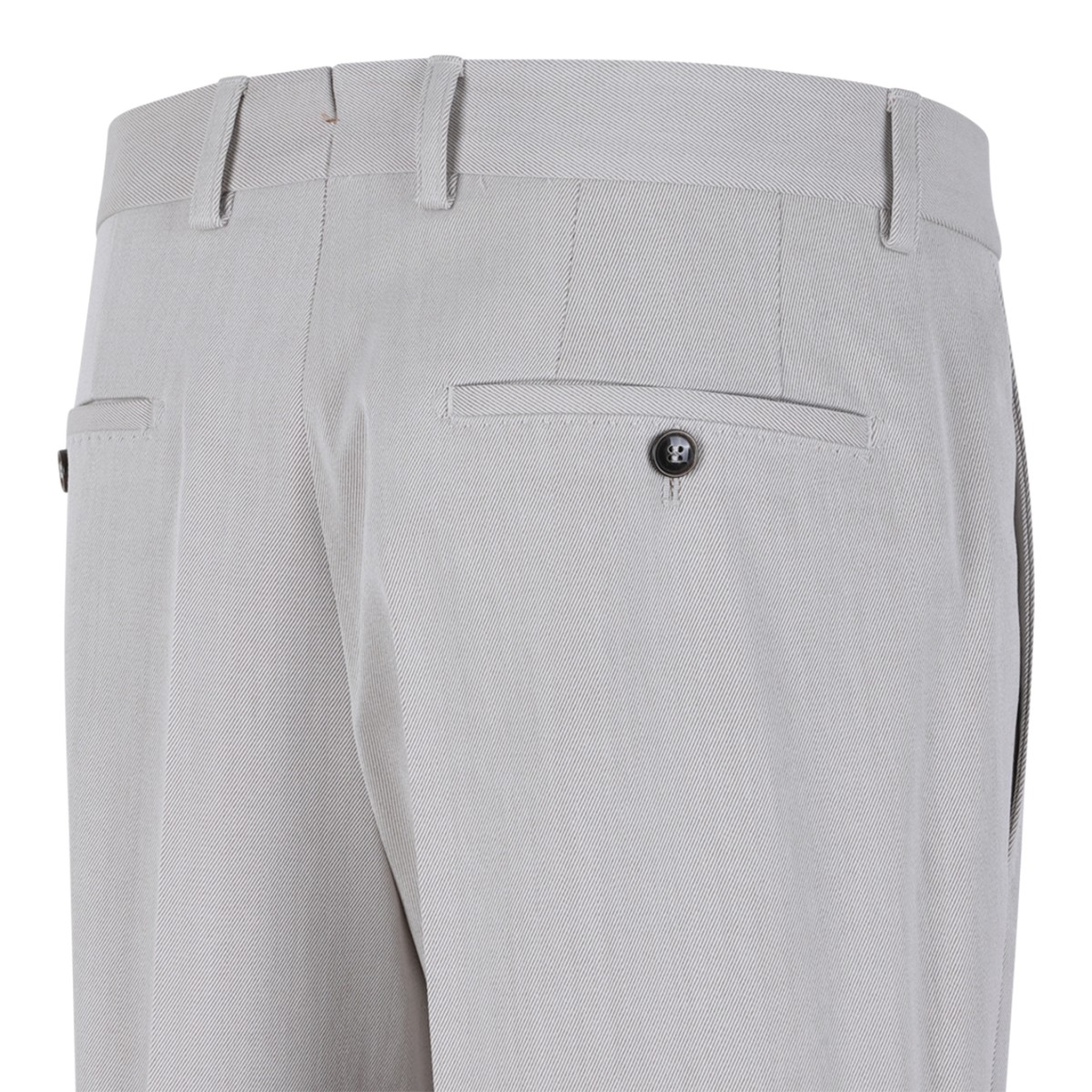 Boss Light Grey Tailored Trousers.