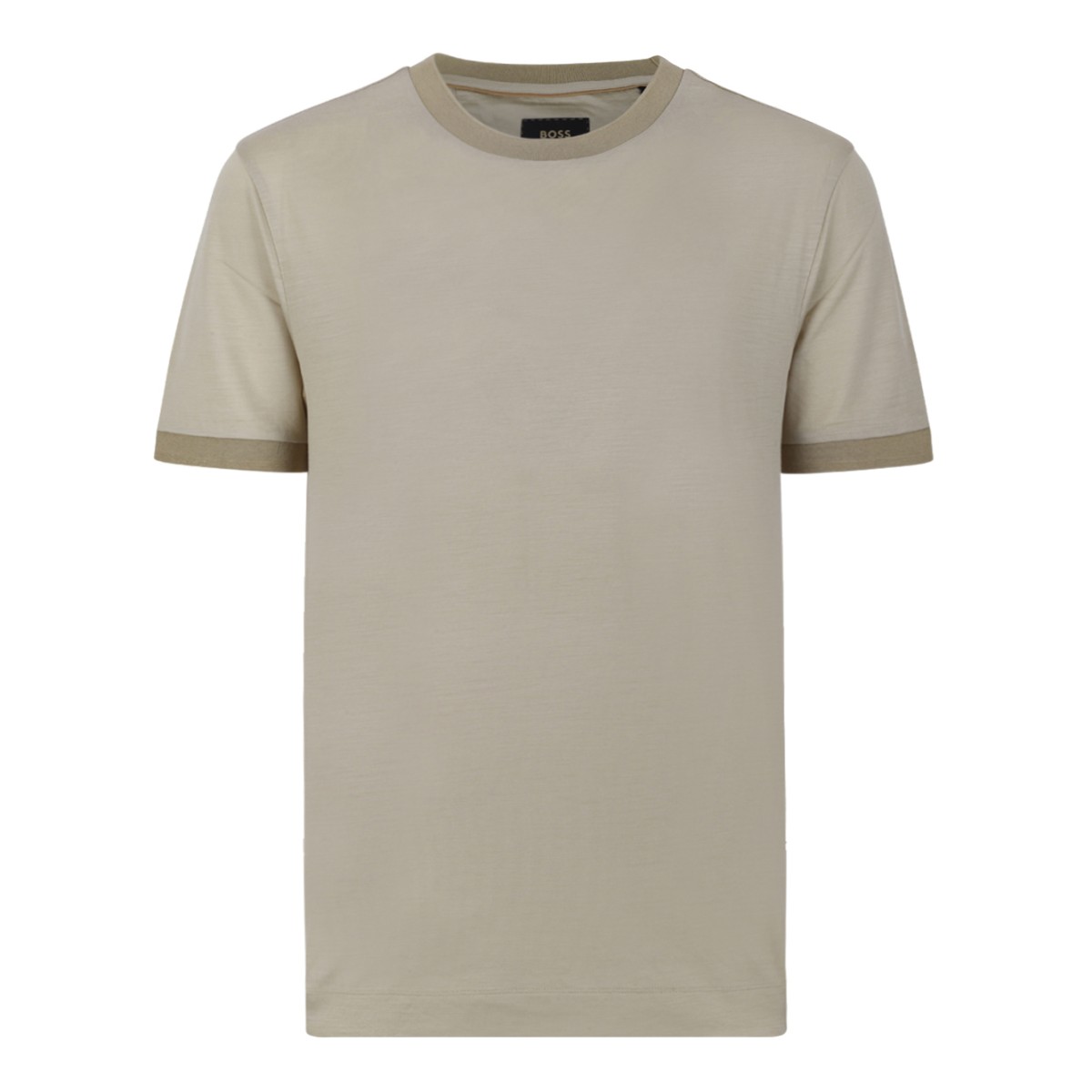 Boss Camel Cotton T-Shirt.
