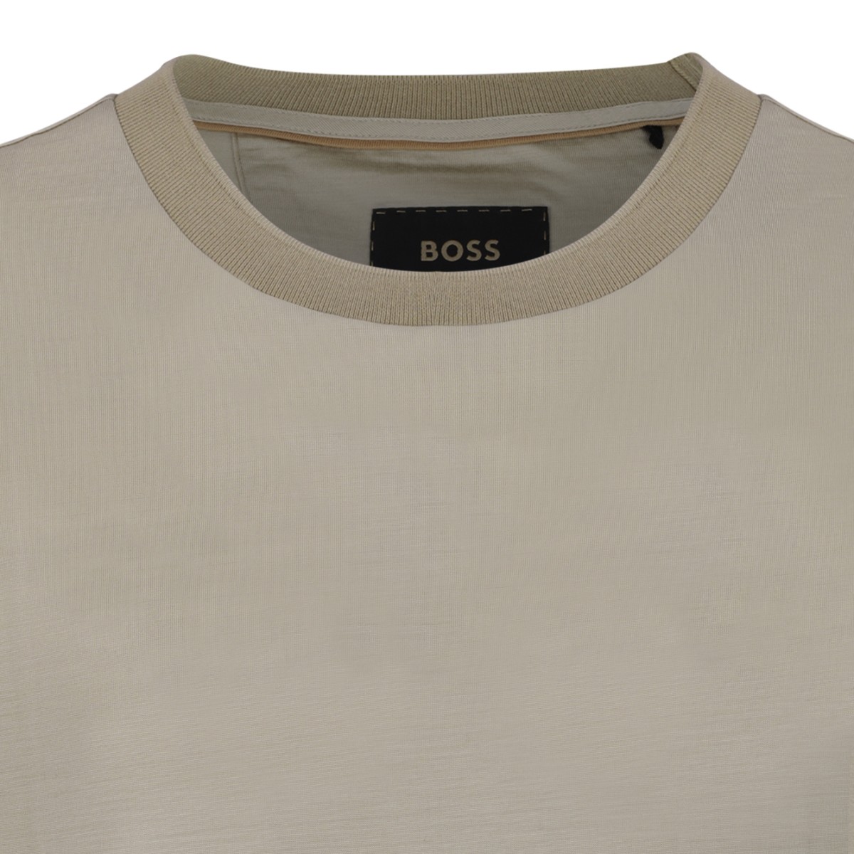 Boss Camel Cotton T-Shirt.
