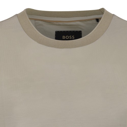 Boss Camel Cotton T-Shirt.