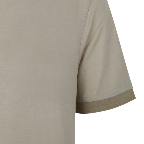 Boss Camel Cotton T-Shirt.