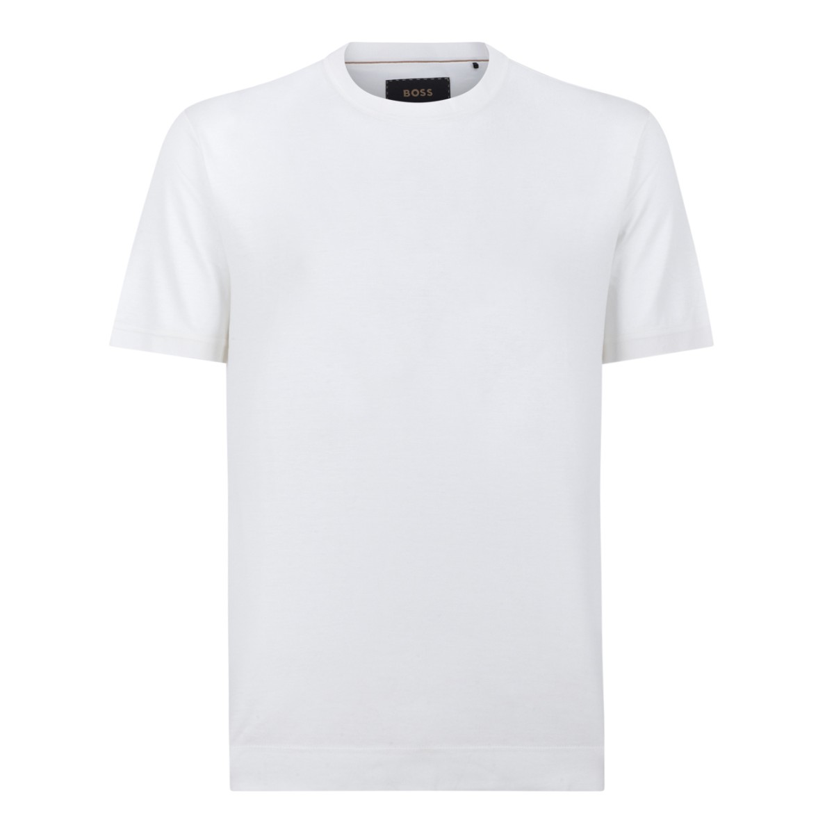 Boss White Cotton T-Shirt.
