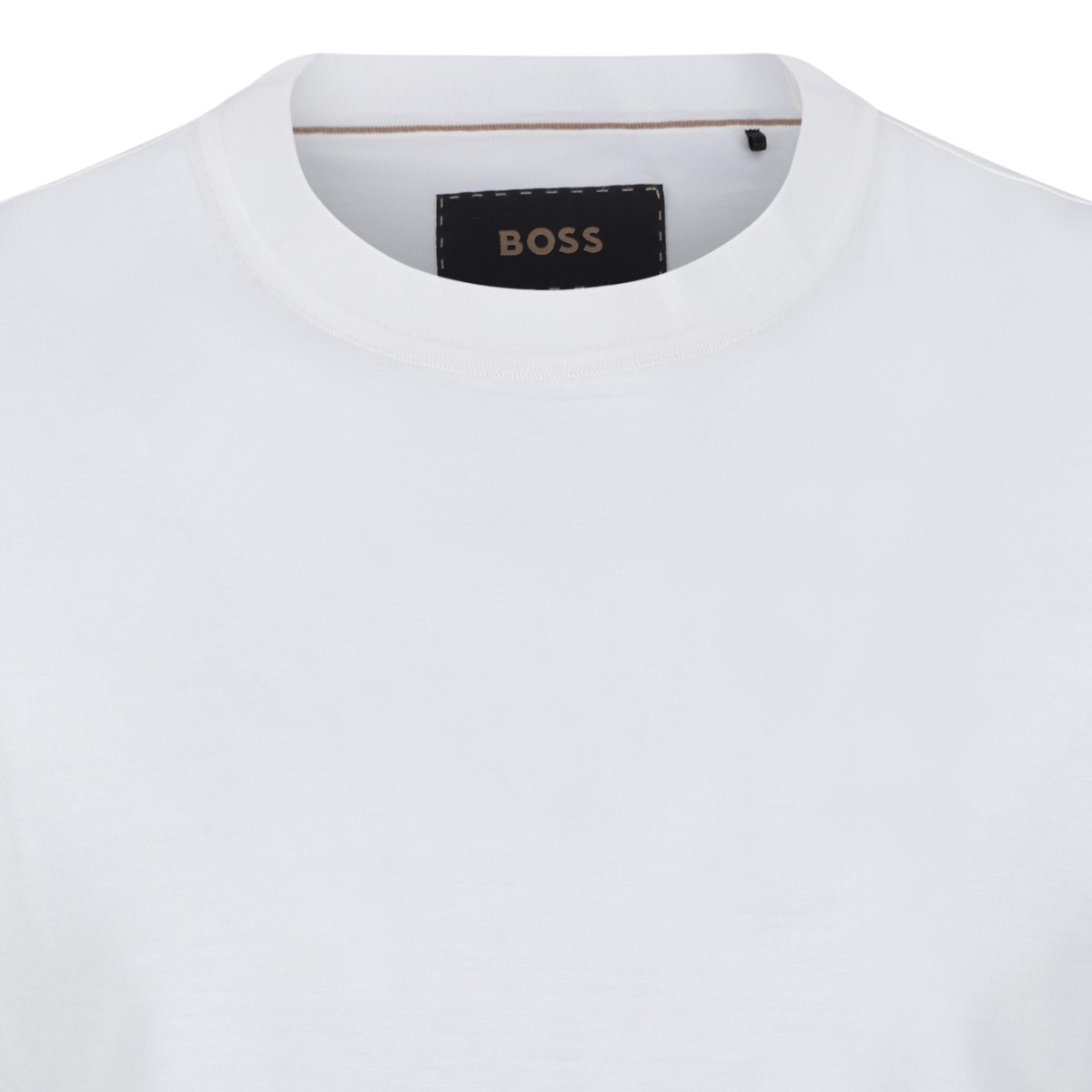 Boss White Cotton T-Shirt.