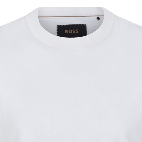 Boss White Cotton T-Shirt.