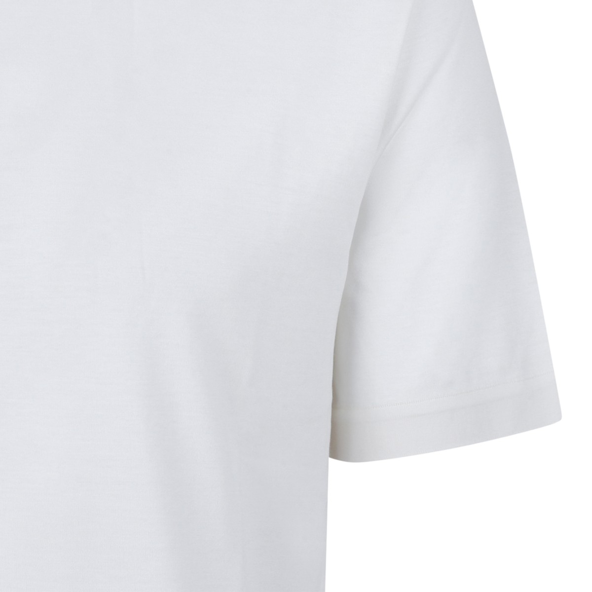 Boss White Cotton T-Shirt.