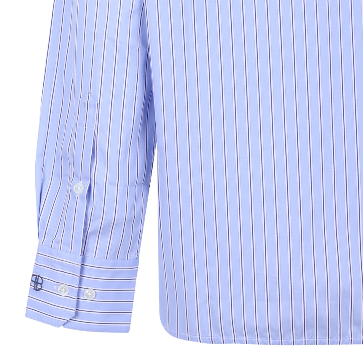 Anine Bing Blue Striped Cotton Shirt.