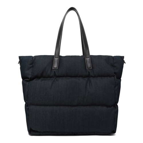 Moncler Black Quilted Tote Bag. 2