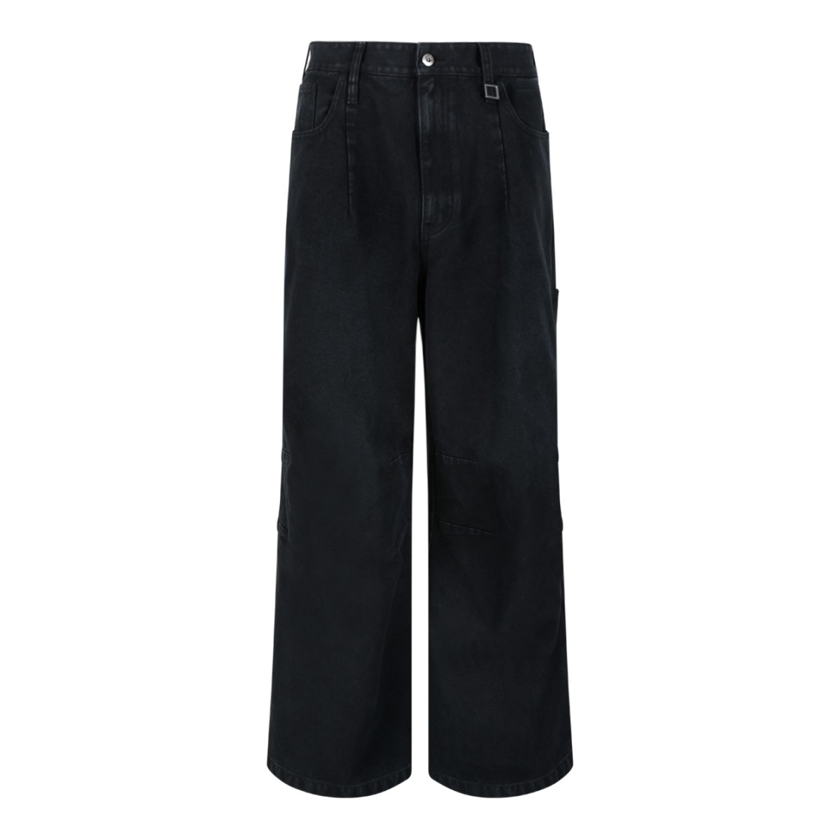 Wooyoungmi Black Wide-Leg Tailored Trousers.