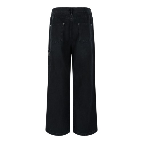 Wooyoungmi Black Wide-Leg Tailored Trousers. 2