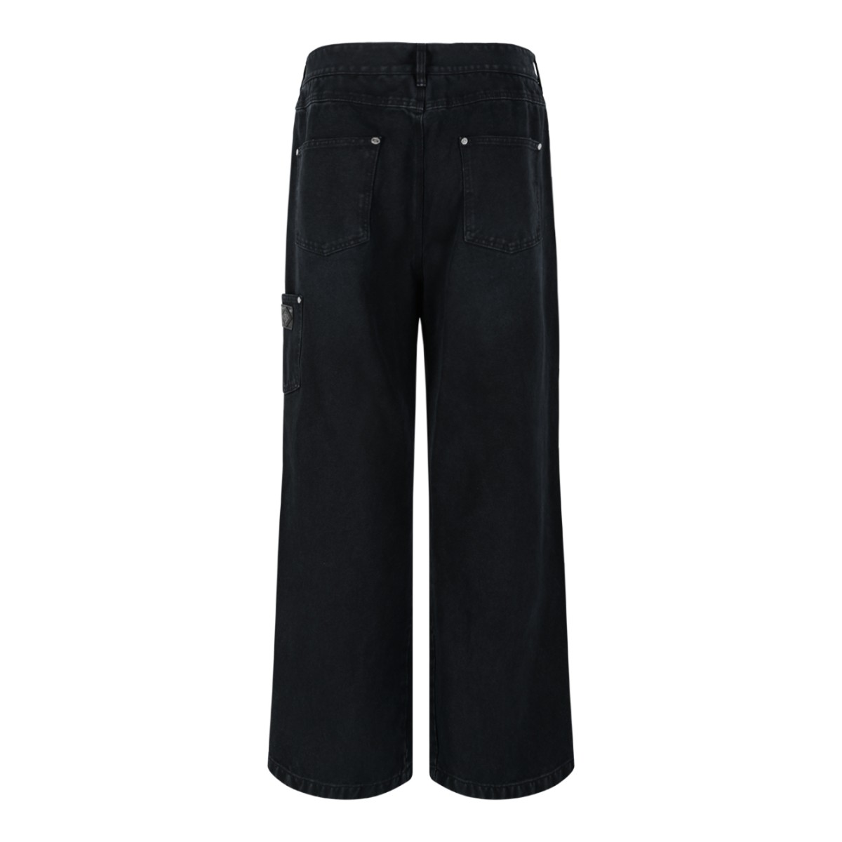 Wooyoungmi Black Wide-Leg Tailored Trousers.