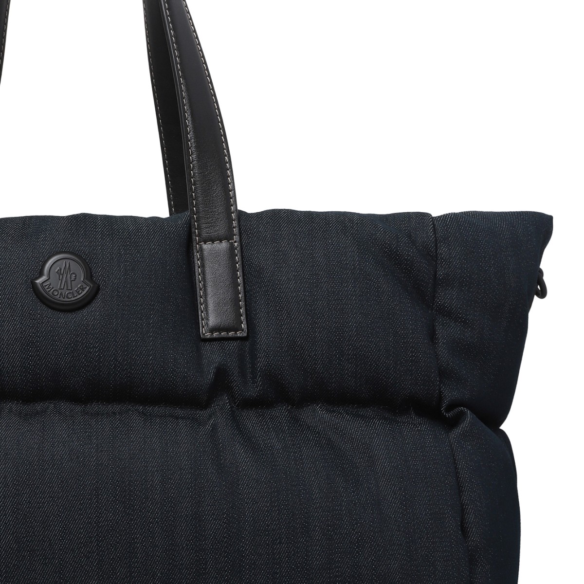 Moncler Black Quilted Tote Bag.