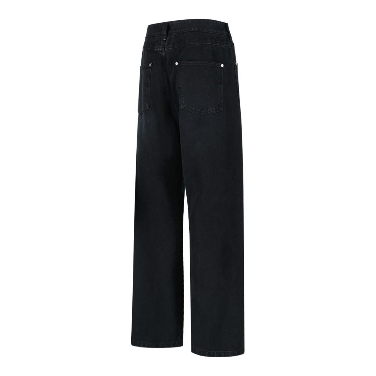Wooyoungmi Black Wide-Leg Tailored Trousers.