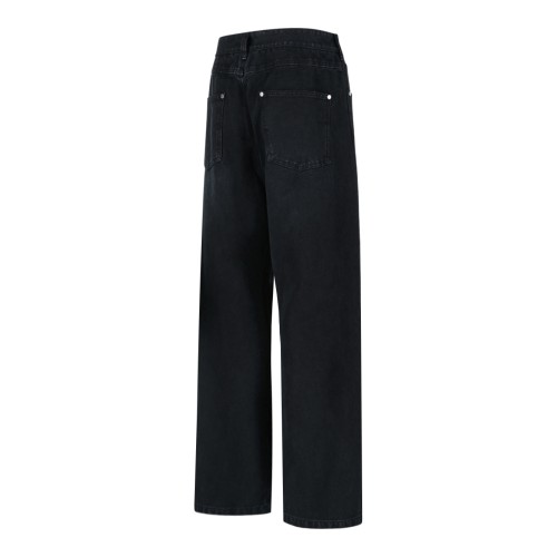 Wooyoungmi Black Wide-Leg Tailored Trousers.