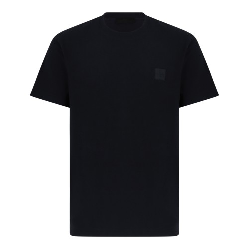 Stone Island Navy Cotton Logo T-Shirt.