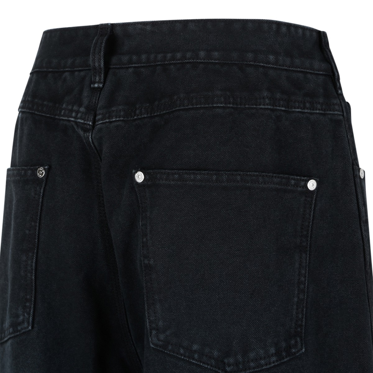 Wooyoungmi Black Wide-Leg Tailored Trousers.
