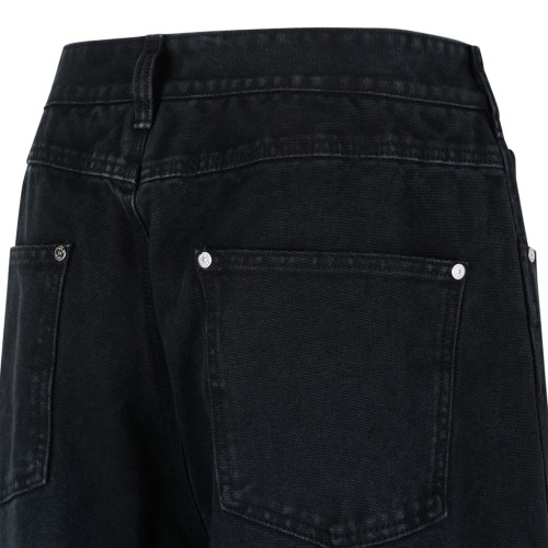 Wooyoungmi Black Wide-Leg Tailored Trousers.