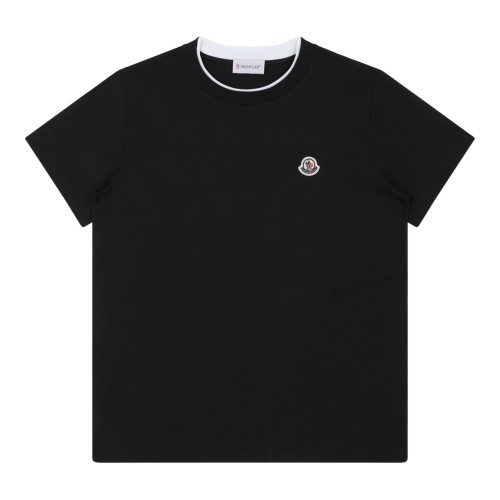 Moncler Black Logo T-Shirt.