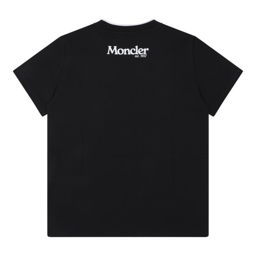 Moncler Black Logo T-Shirt. 2