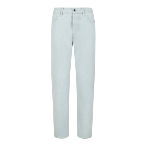 Light Wash Straight-Leg Jeans