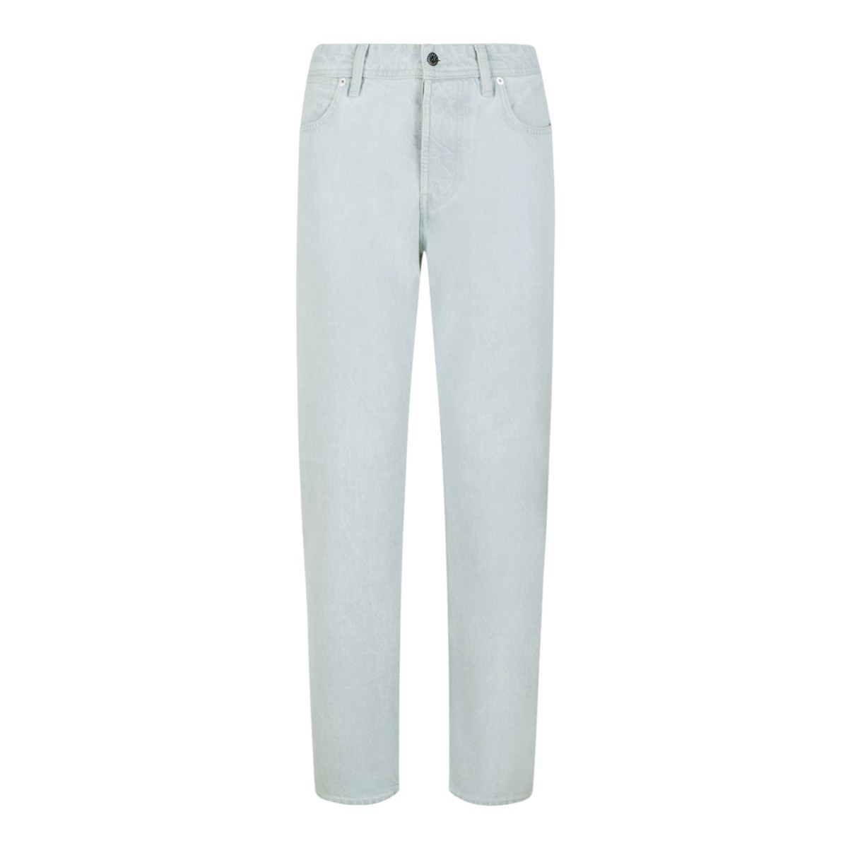 Light Wash Straight-Leg Jeans