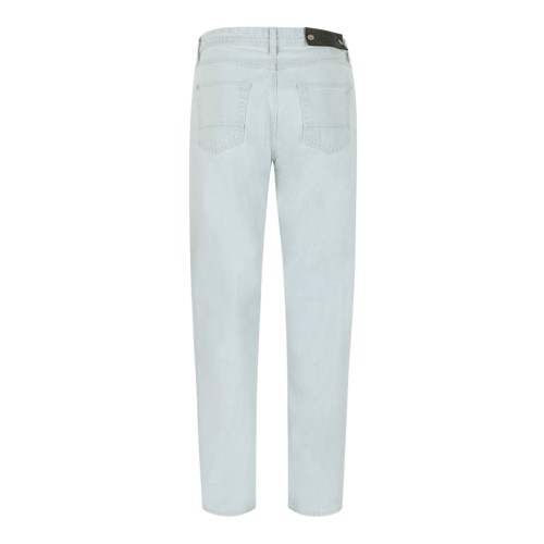 Light Wash Straight-Leg Jeans