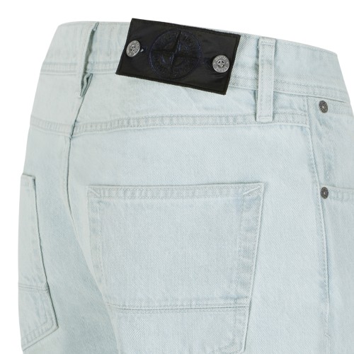 Light Wash Straight-Leg Jeans